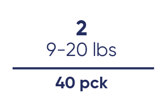 (2) 9-20 lbs 40 pck