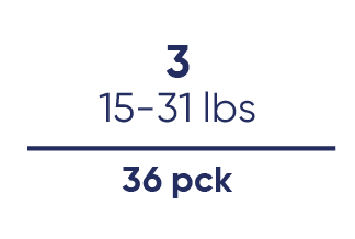 (3) 15-31 lbs 36 pck