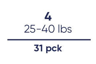 (4) 25-40 lbs 31 pck