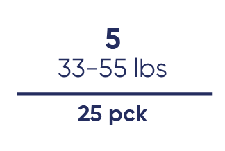 (5) 33-55 lbs 25 pck