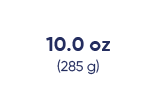 10.0 oz (285 g)