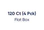 120ct 4pck flat box
