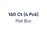 160ct 4pck flat box