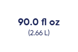 90.0 fl oz (2.66 L)