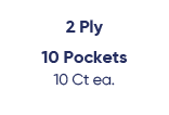2ply 10 pockets