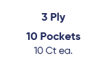 3ply 10 pockets