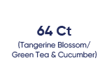 64 Ct Tangerine Blossom / Green Tea & Cucumber