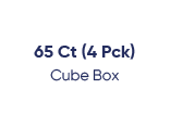 65ct 4pck cube box